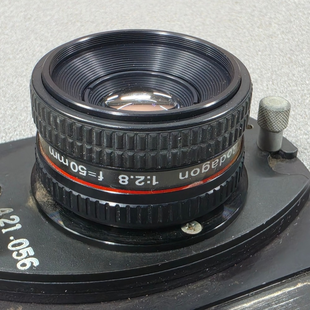 Rodenstock Rodagon 50mm f2.8 Enlarging Lens Black Fair Germany As IS Untested